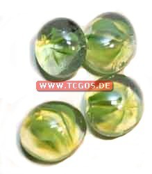 Glas Token "Murmelmuster - green" (25)