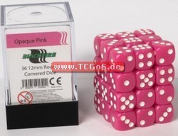 Blackfire Dice "W6 Set - opaque pink - 12mm" (36)
