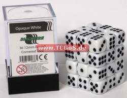 Blackfire Dice "W6 Set - opaque white - 12mm" (36)